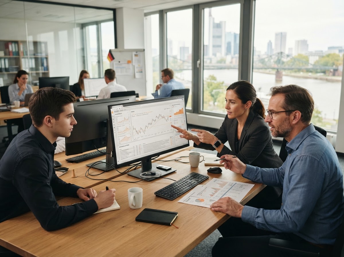 Macro Trade quantitative analysis workspace with market data displays