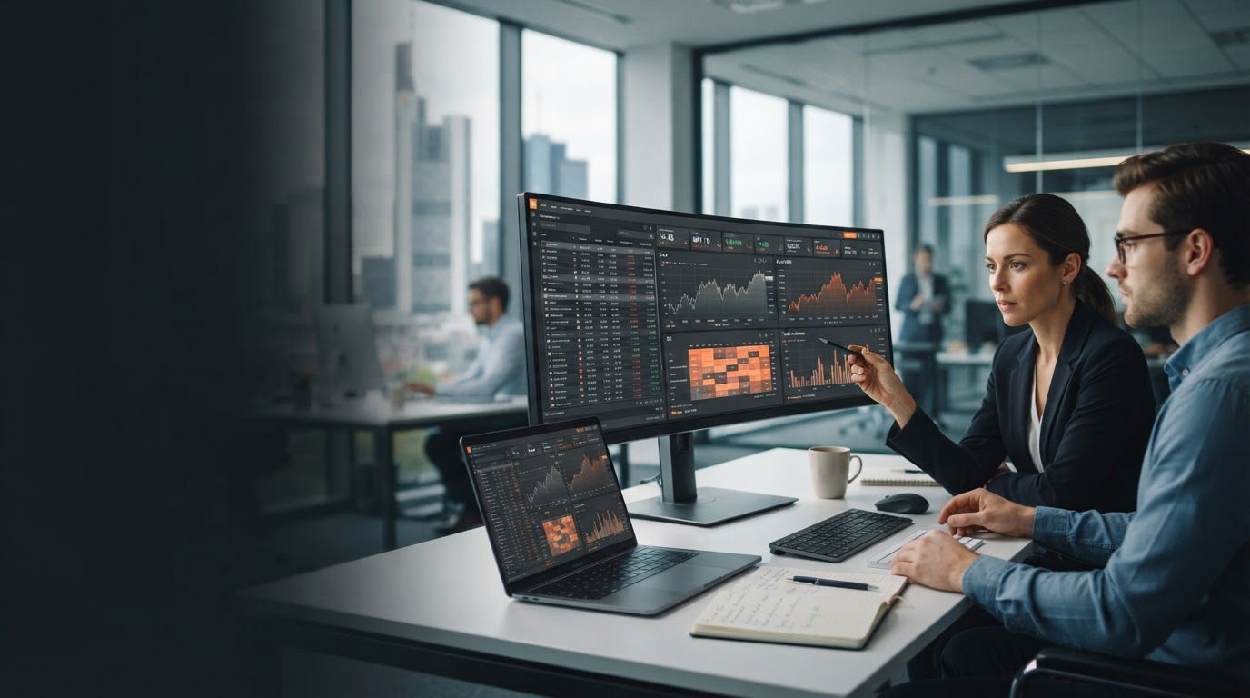 Macro Trade real-time market analysis interface showing multiple trading pairs